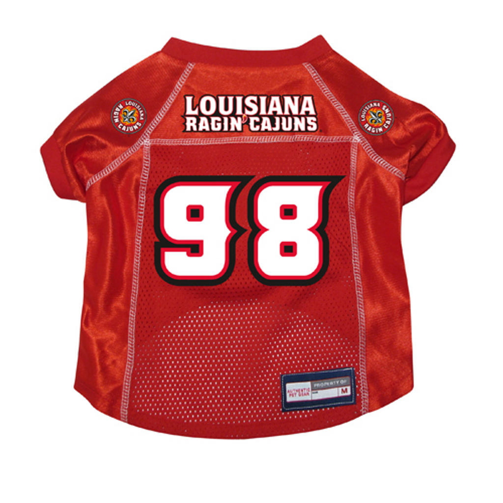 Louisiana Lafayette Ragin' Cajuns Dog Pet Premium Mesh Football Jersey