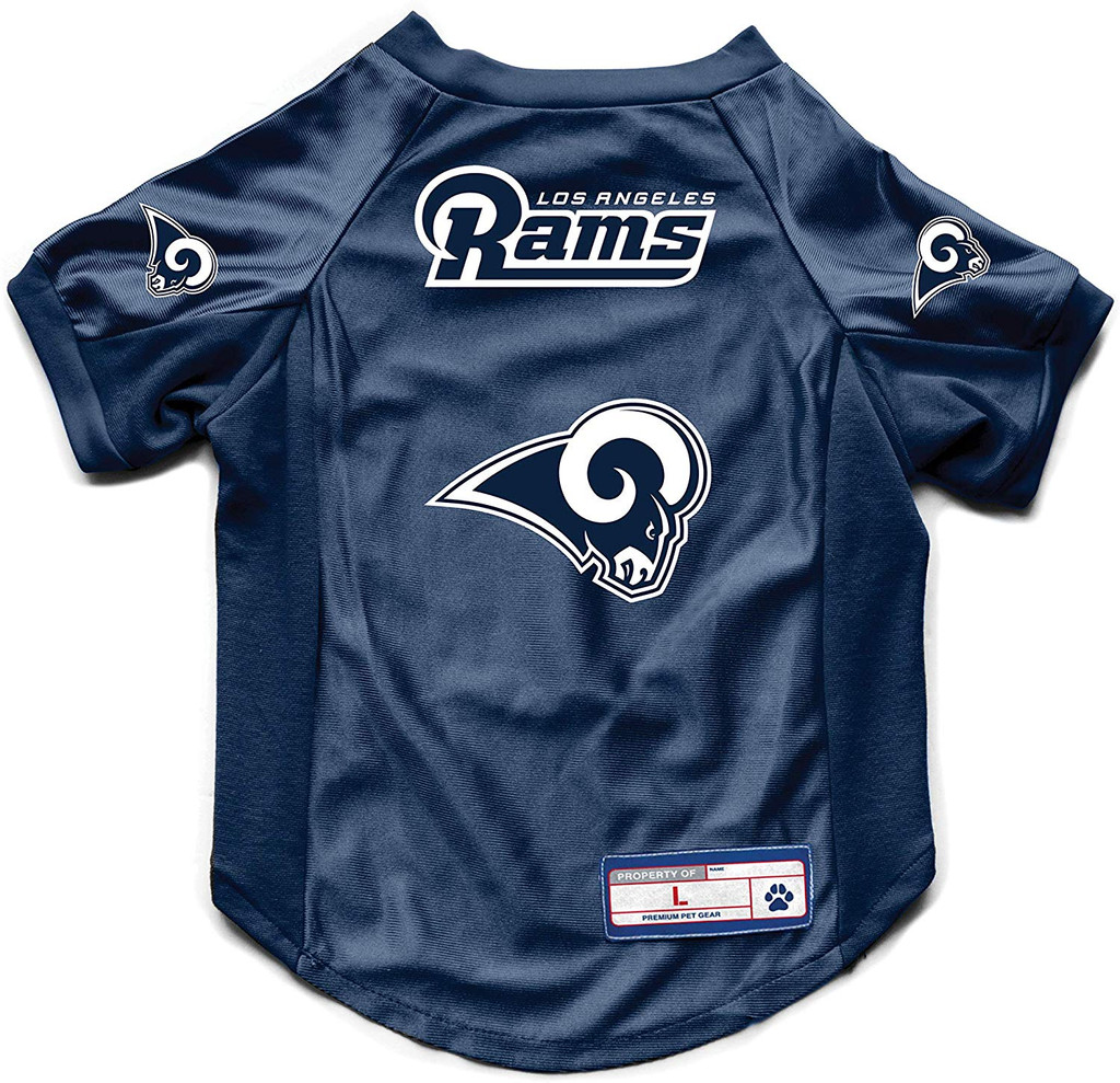 Los Angeles Rams Dog Cat Deluxe Stretch Jersey 