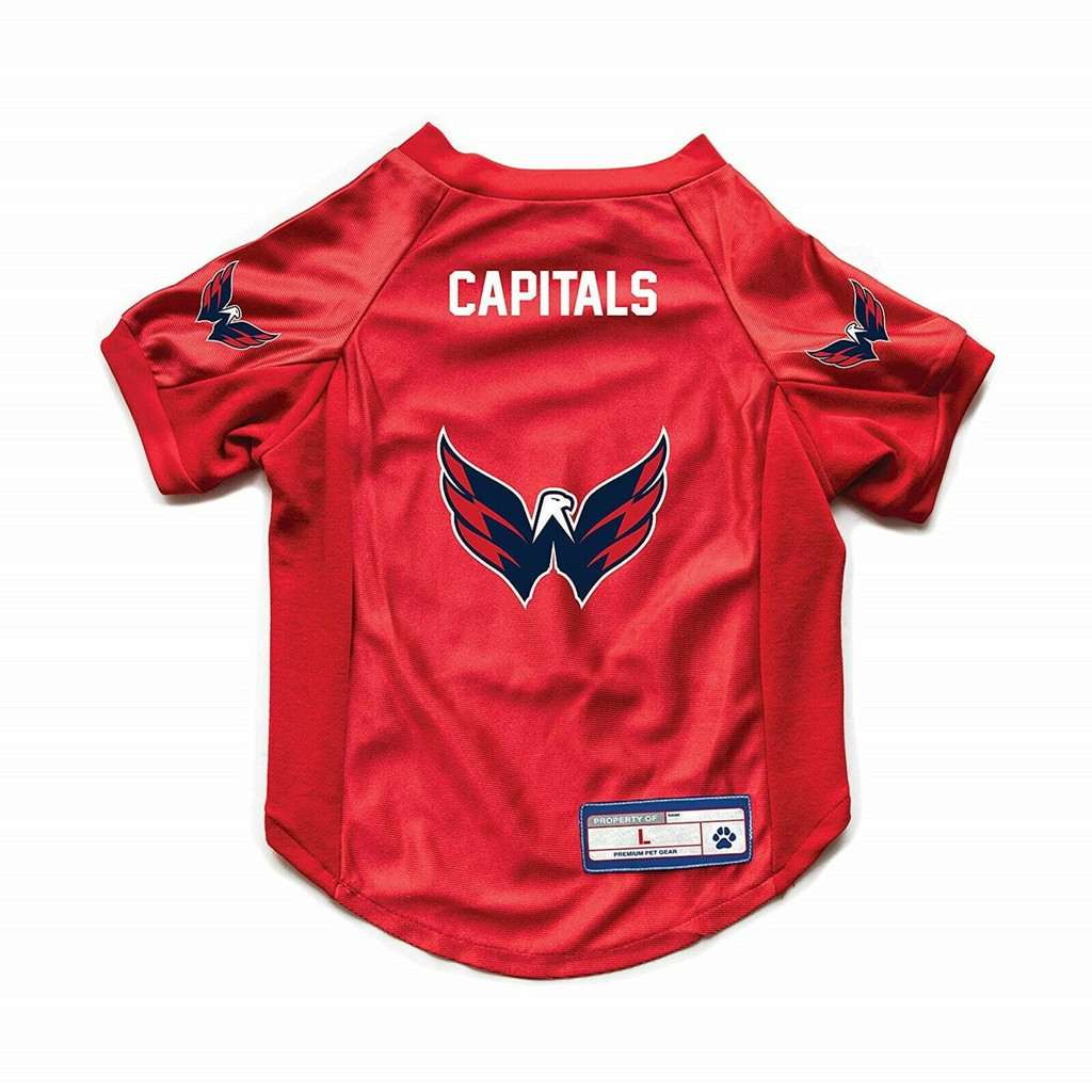 Washington Capitals Dog Cat Deluxe Stretch Jersey 