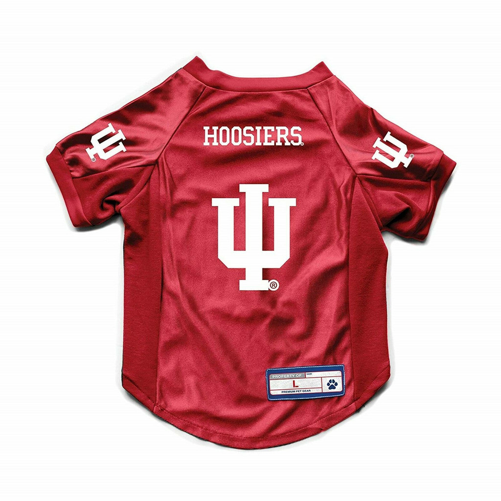 Indiana Hoosiers Dog Cat Deluxe Stretch Jersey 