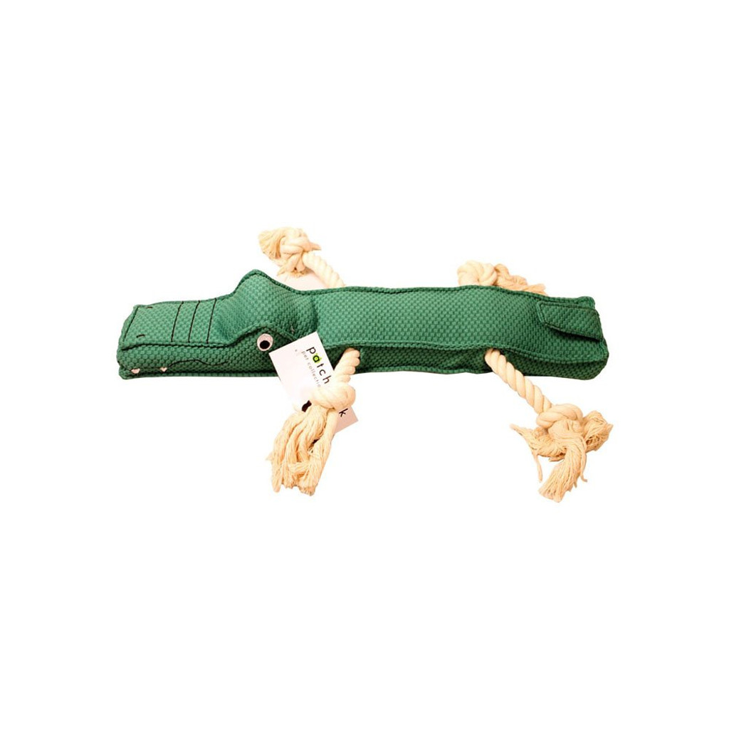 Alligator Stick Premium Dog Toy 20" w/ Pull Through Rope