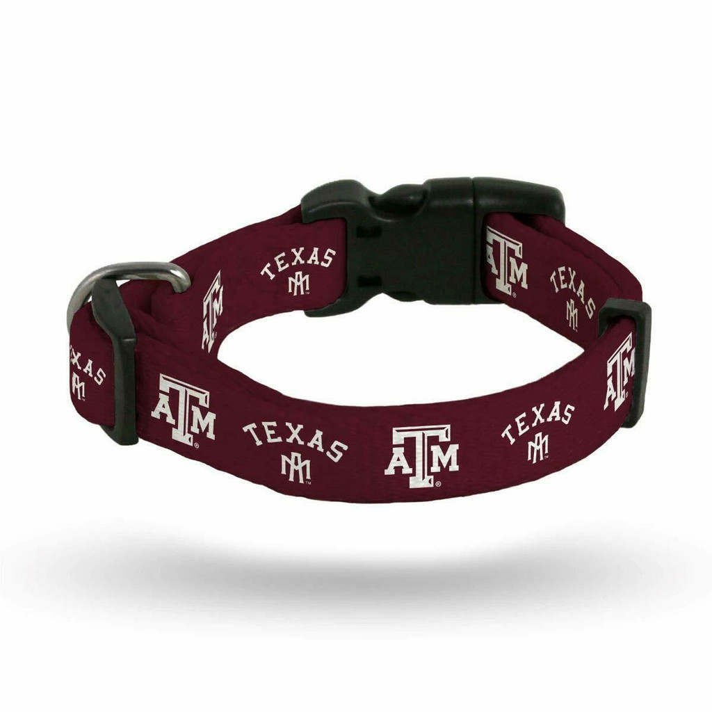 Texas A&M Aggies Dog Pet Collar Adjustable Poly