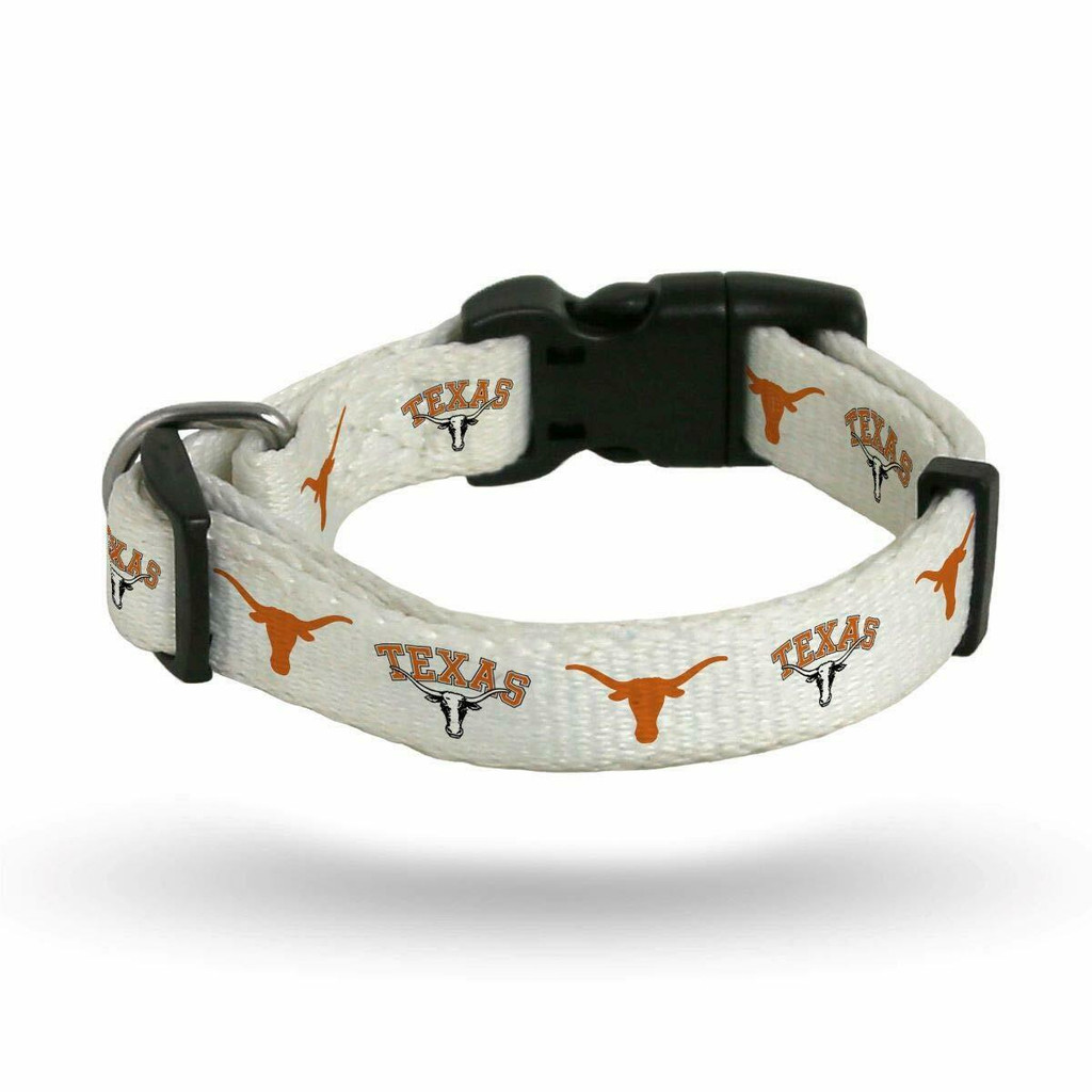 Texas Longhorns Dog Pet Collar Adjustable Poly