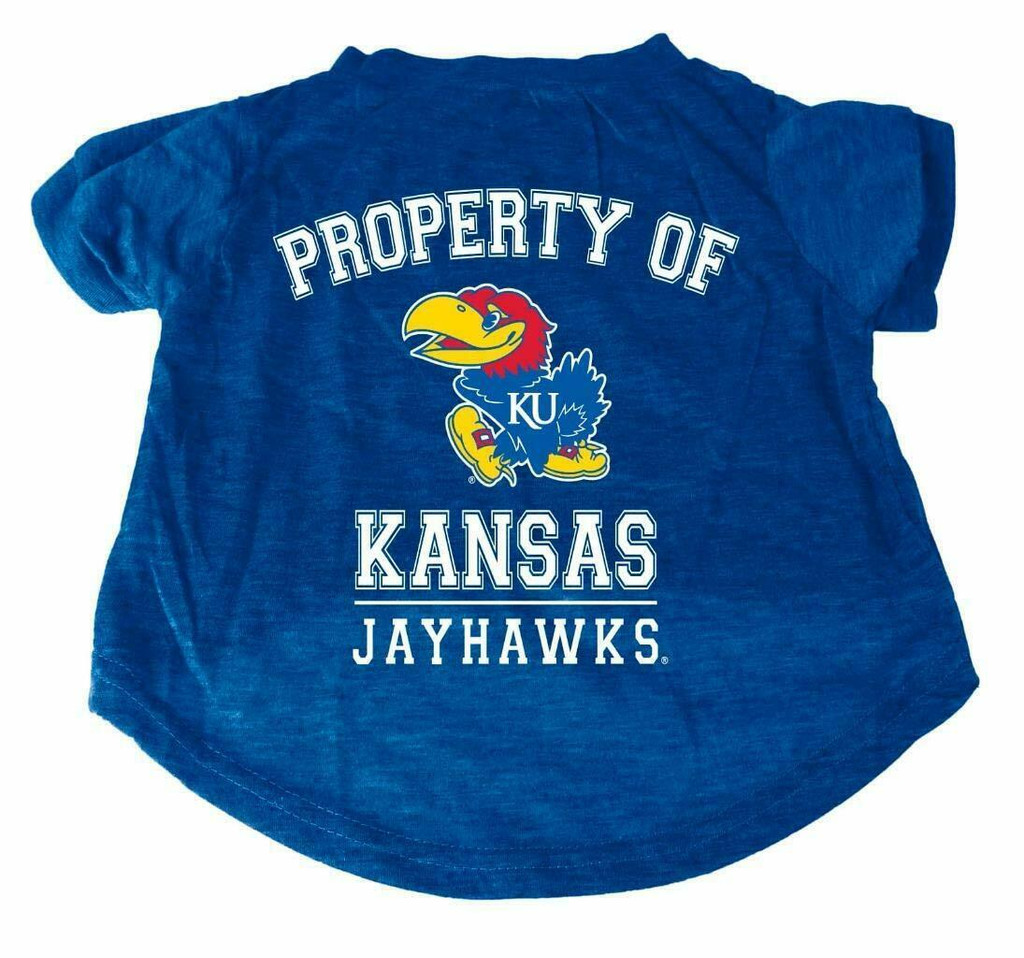 Kansas Jayhawks Dog Cat T-Shirt Premium Tagless Tee