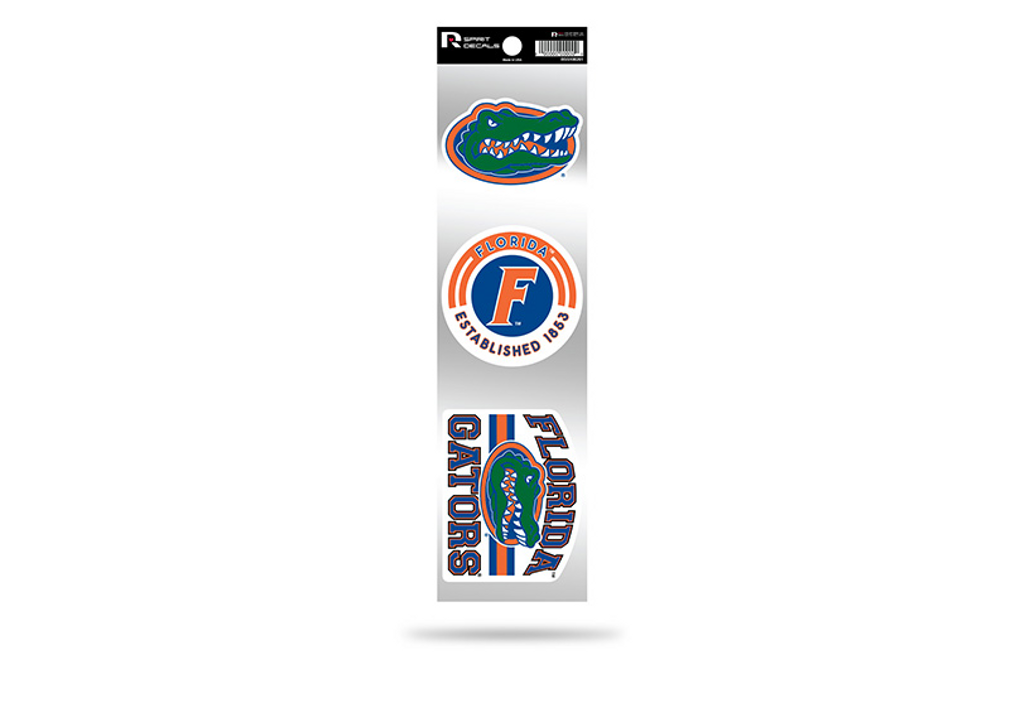 Florida Gators 3pc Retro Spirit Decals Premium Throwback Stickers