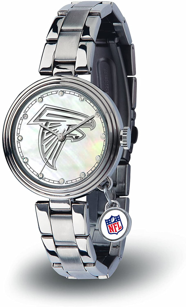 Atlanta Falcons Women's Charm Watch Mother Of Pearl