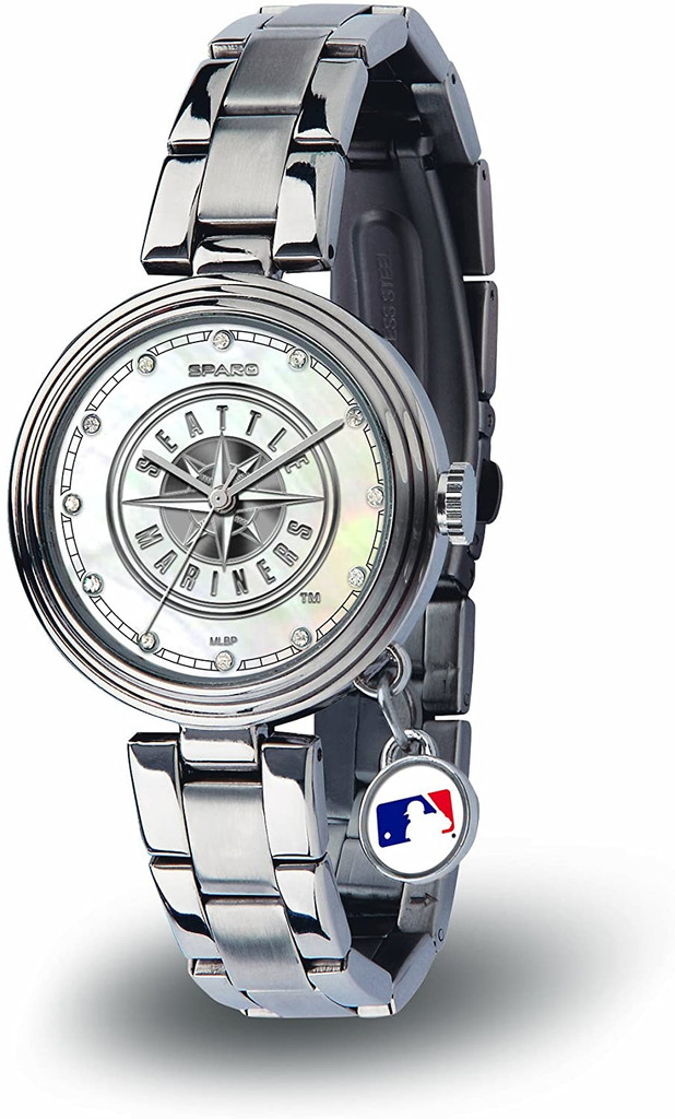 Seattle Mariners Women's Charm Watch Mother Of Pearl