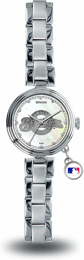 Milwaukee Brewers Women's Charm Watch Mother Of Pearl