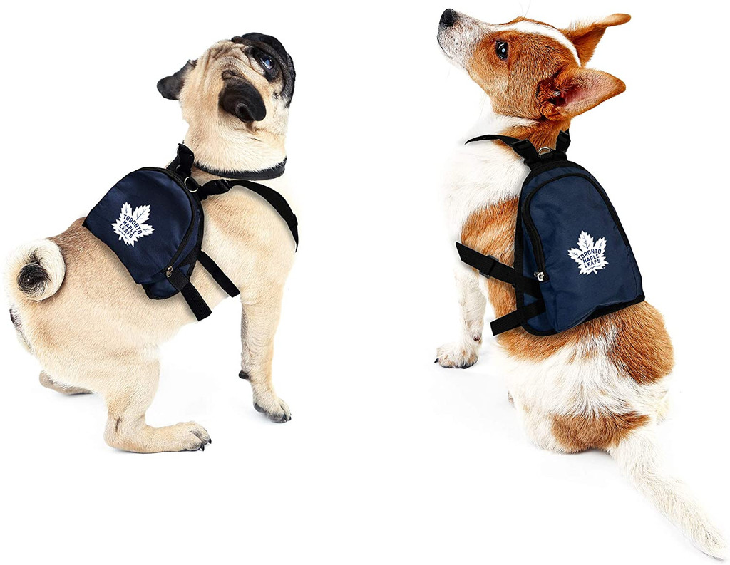 Toronto Maple Leafs Dog Cat Mini Backpack Harness w/ Leash  