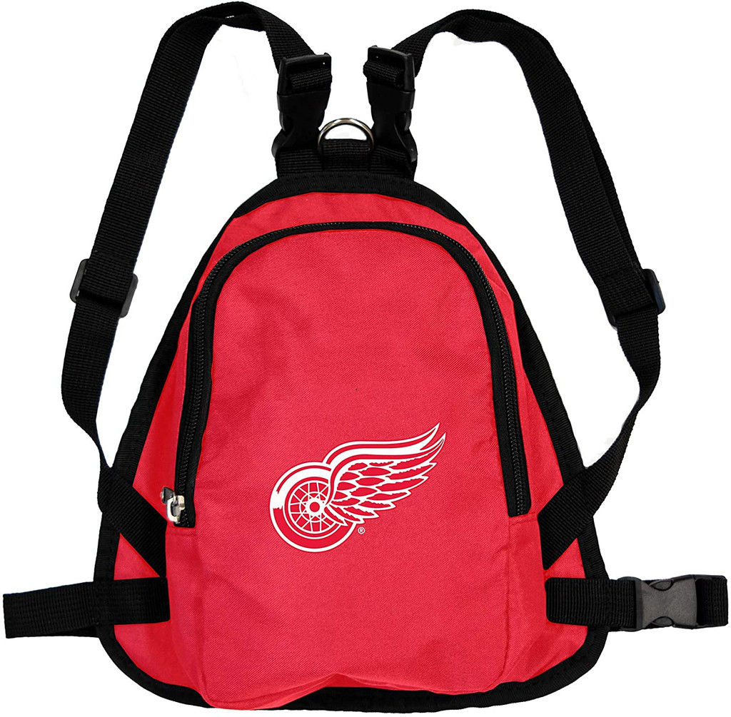 Detroit Red Wings Dog Cat Mini Backpack Harness w/ Leash  