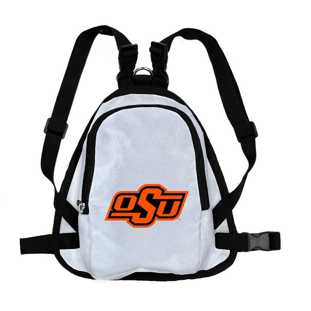 Oklahoma State Cowboys Dog Cat Mini Backpack Harness w/ Leash  