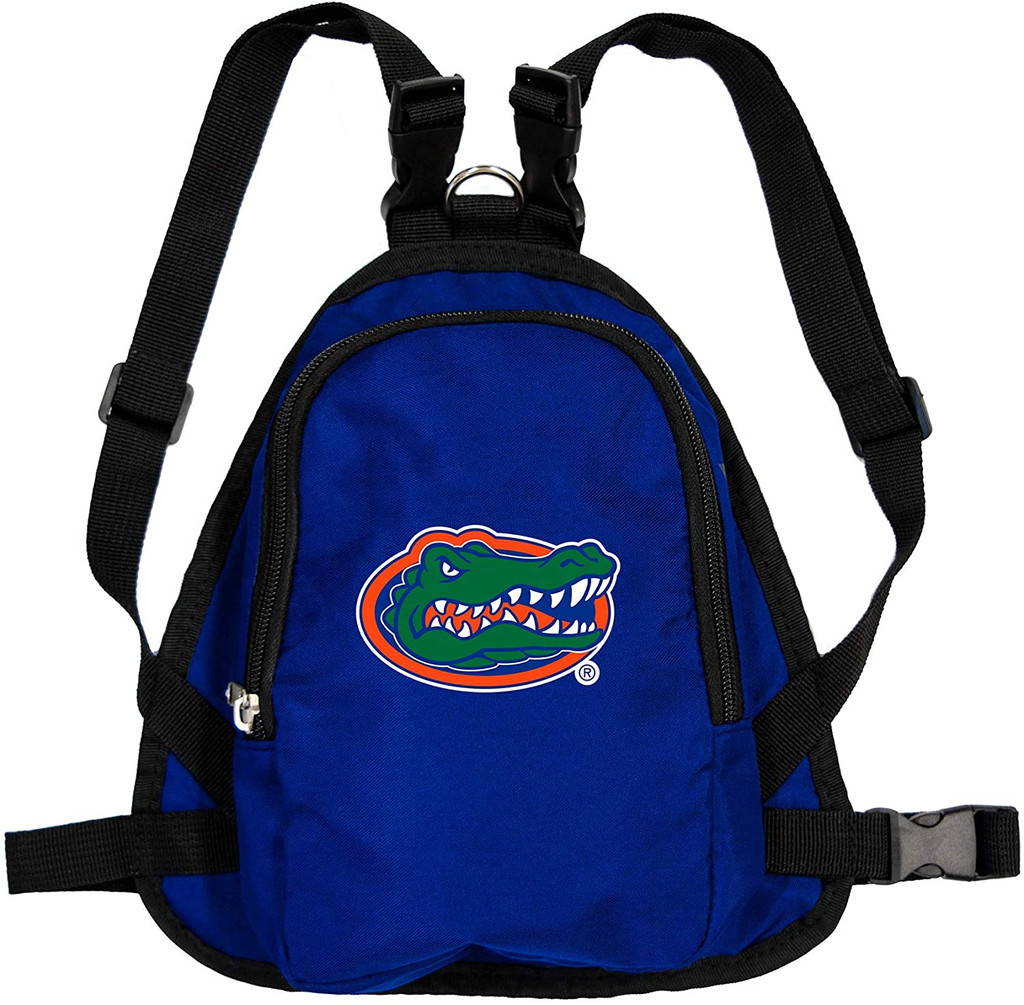 Florida Gators Dog Cat Mini Backpack Harness w/ Leash  