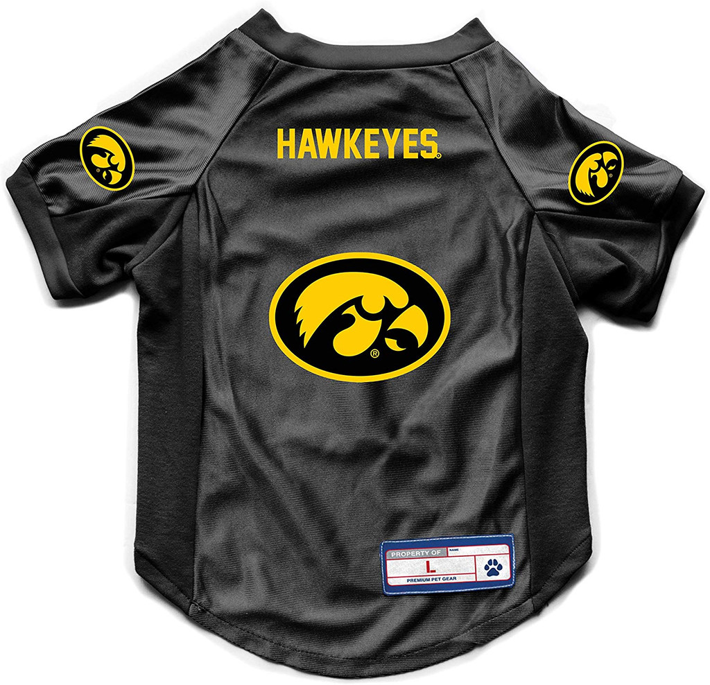 Iowa Hawkeyes Dog Deluxe Stretch Jersey Big Dog Size