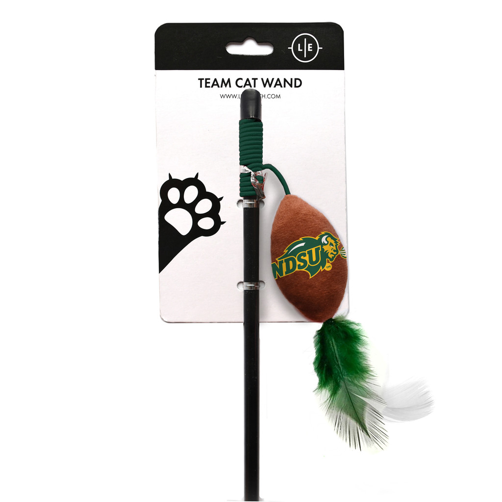 North Dakota State Bison Cat Football Toy Wand Interactive Teaser