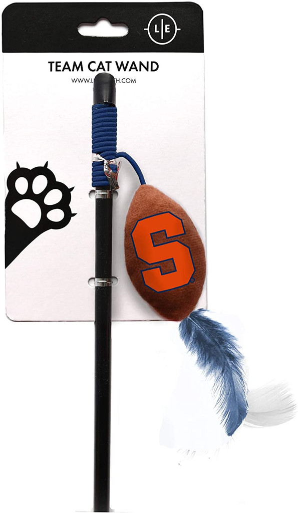 Syracuse Orange Cat Football Toy Wand Interactive Teaser