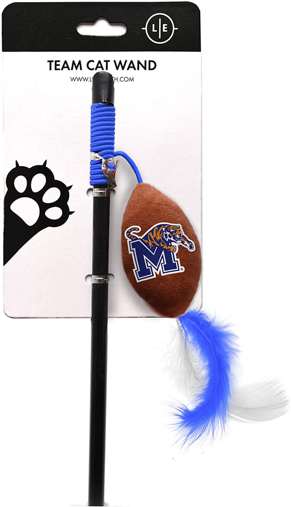 Memphis Tigers Cat Football Toy Wand Interactive Teaser