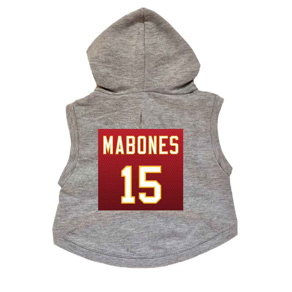 Mabones #15 Dog Hoodie Premium Football Sweatshirt 