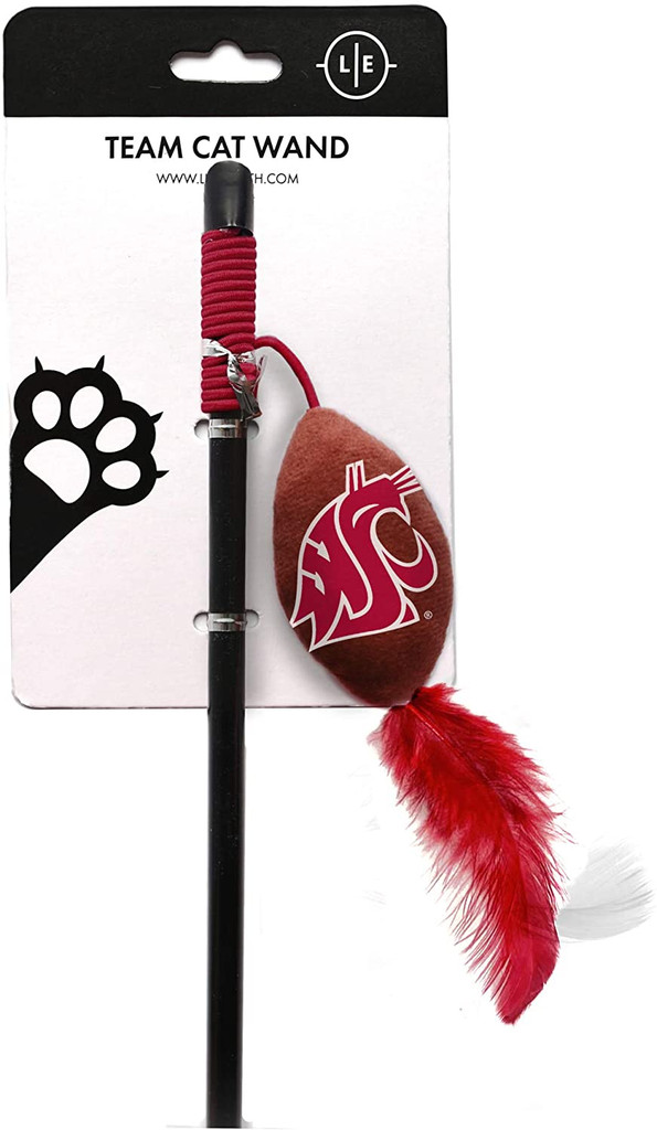 Washington State Cougars Cat Football Toy Wand Interactive Teaser