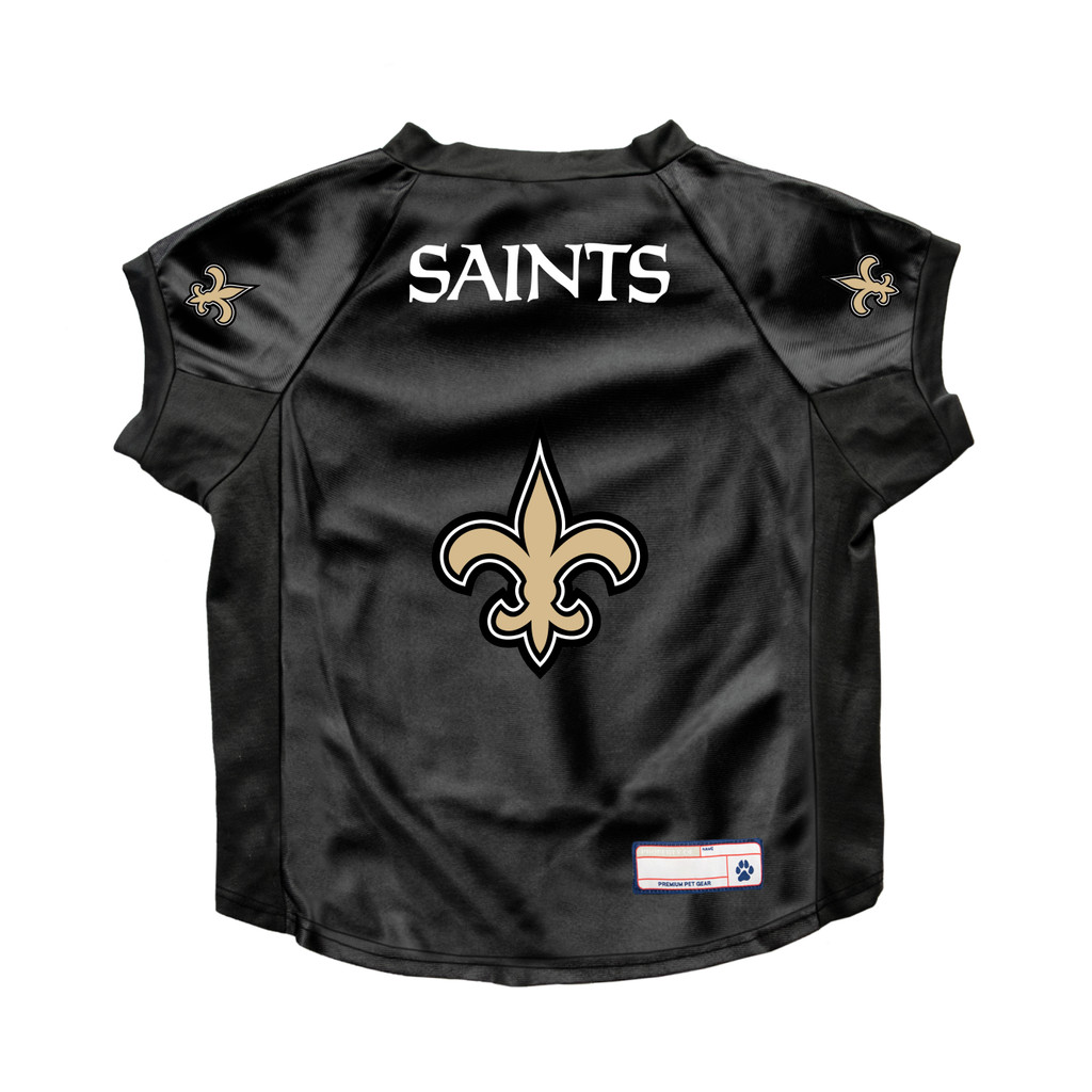 New Orleans Saints Dog Deluxe Stretch Jersey Big Dog Size