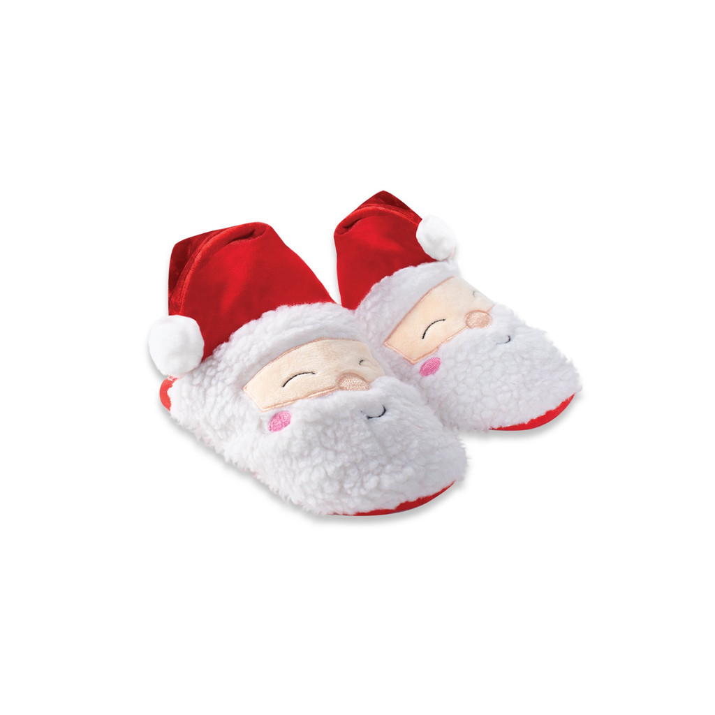 Santa Slippers Dog Toy Set Christmas Plush St. Nick's Kicks w/ Crinkle