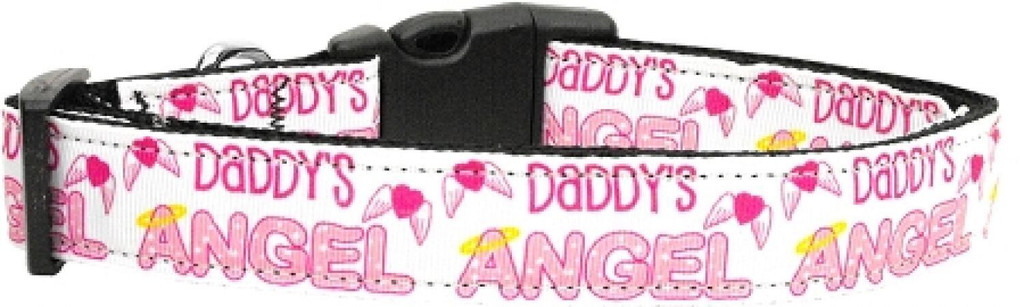 Daddy's Angel Dog Collar Premium Adjustable Nylon