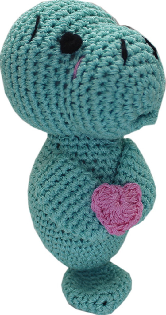 Mana The Manatee Dog Toy Handwoven Organic Cotton Small