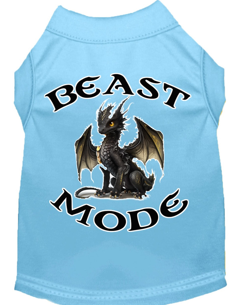 Beast Mode Mini Dragon Dog Cat Shirt Premium Lightweight Sleeveless Tee