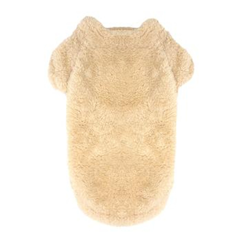 Plush Dog Cat Fashion Pullover Premium Soft Furry Sweatshirt Cream