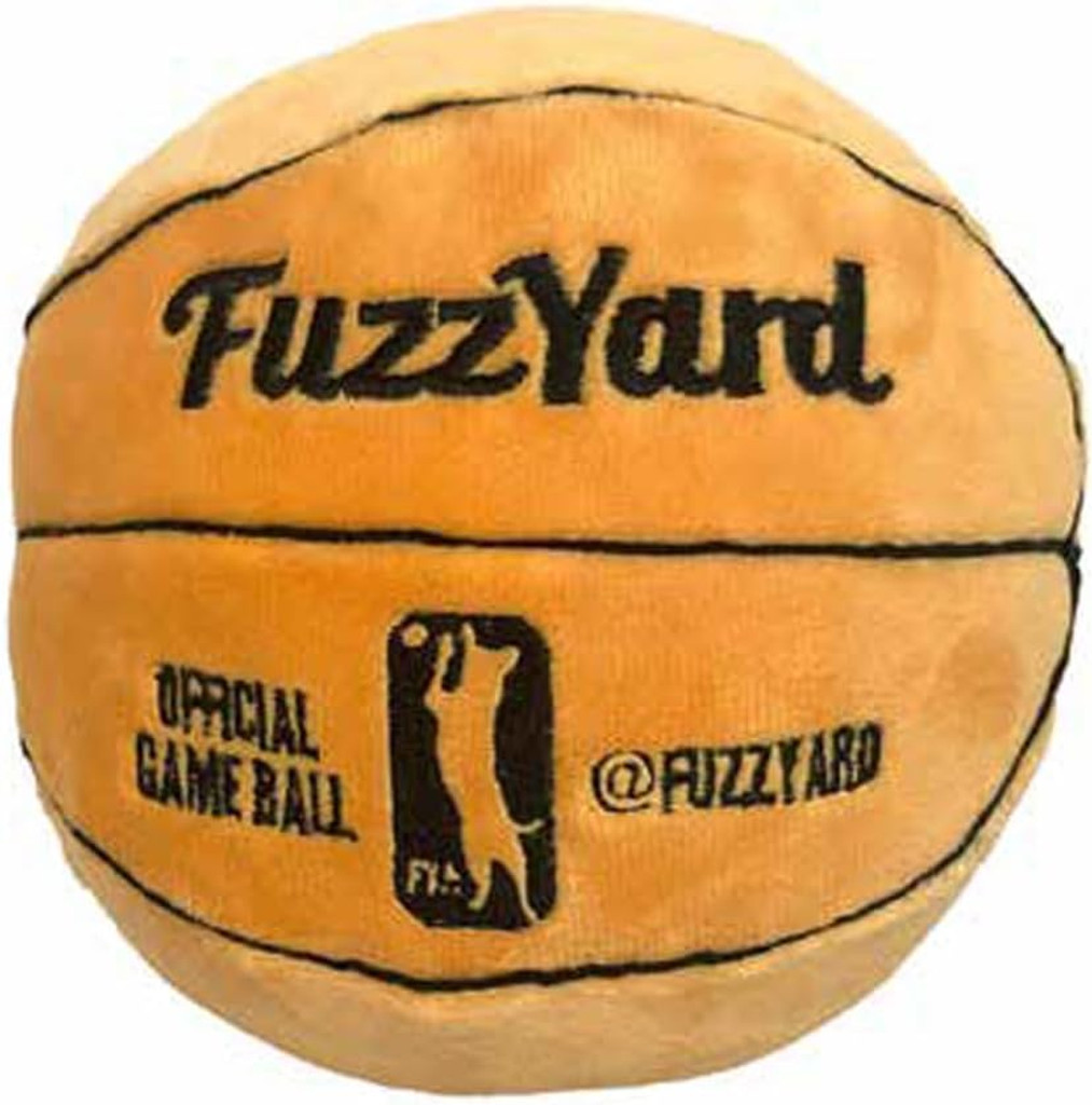Basketball Game Ball Dog Toy Premium Plush w/ Squeaker Washable