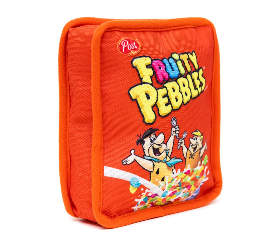 Fruity Pebbles Dog Toy Cereal Box Plush The Flintstones Licensed