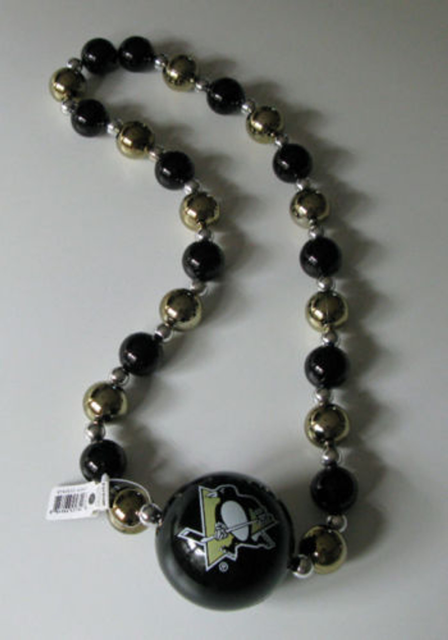 Pittsburgh Penguins Big Beads Necklace w/ Logo Ball