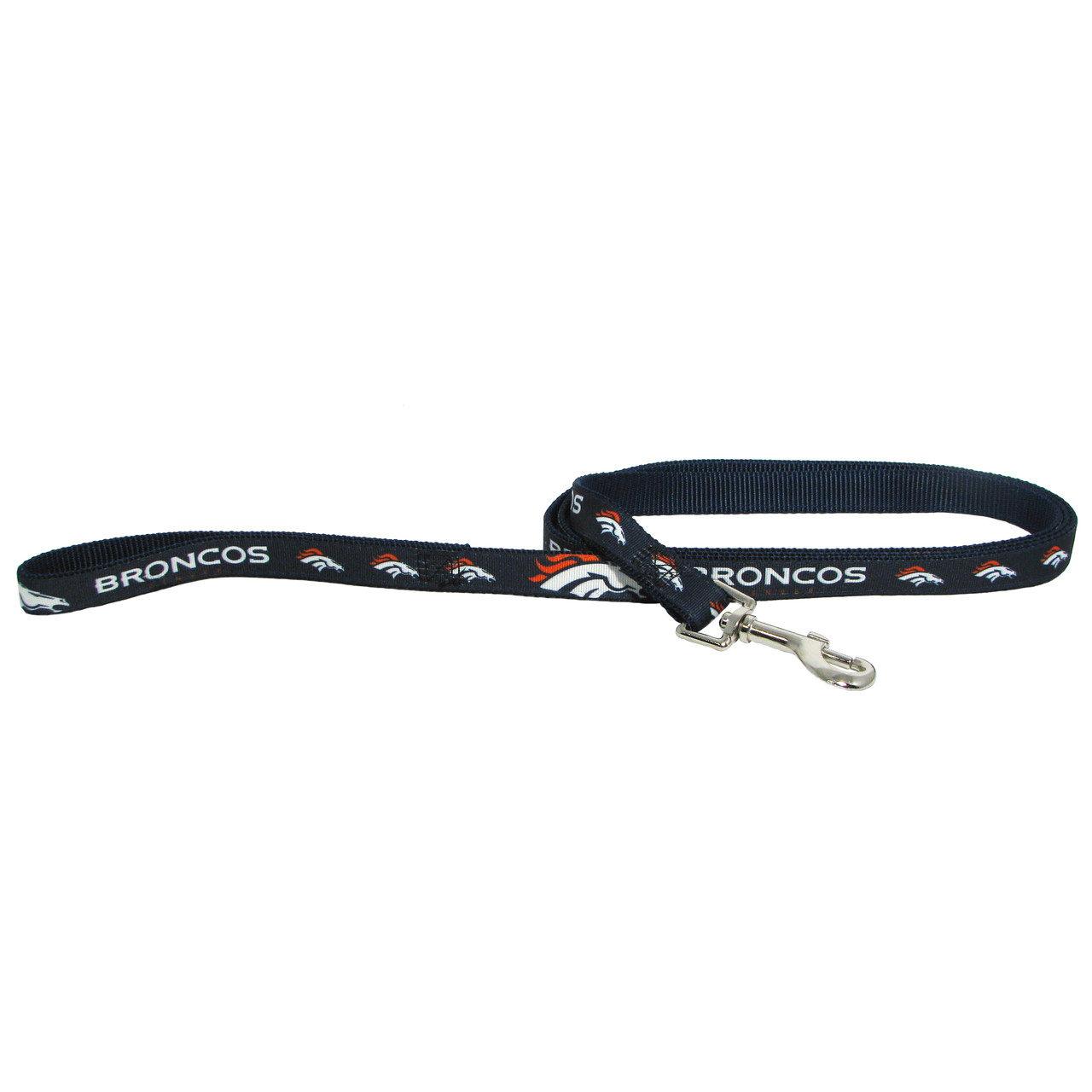 Denver Broncos Dog Pet Premium 6ft Nylon Lead Leash