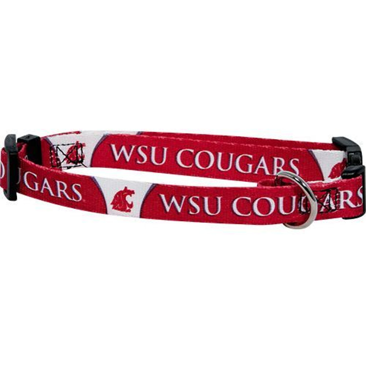 Washington State Cougars Dog Pet Adjustable Nylon Collar