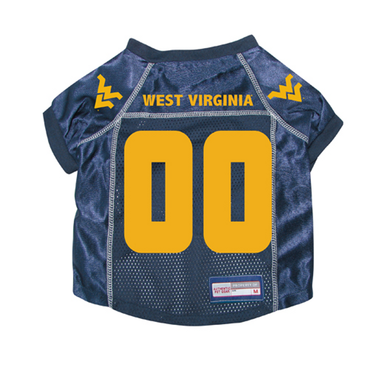 West Virginia Mountaineers Dog Pet Premium Mesh Football Jersey
