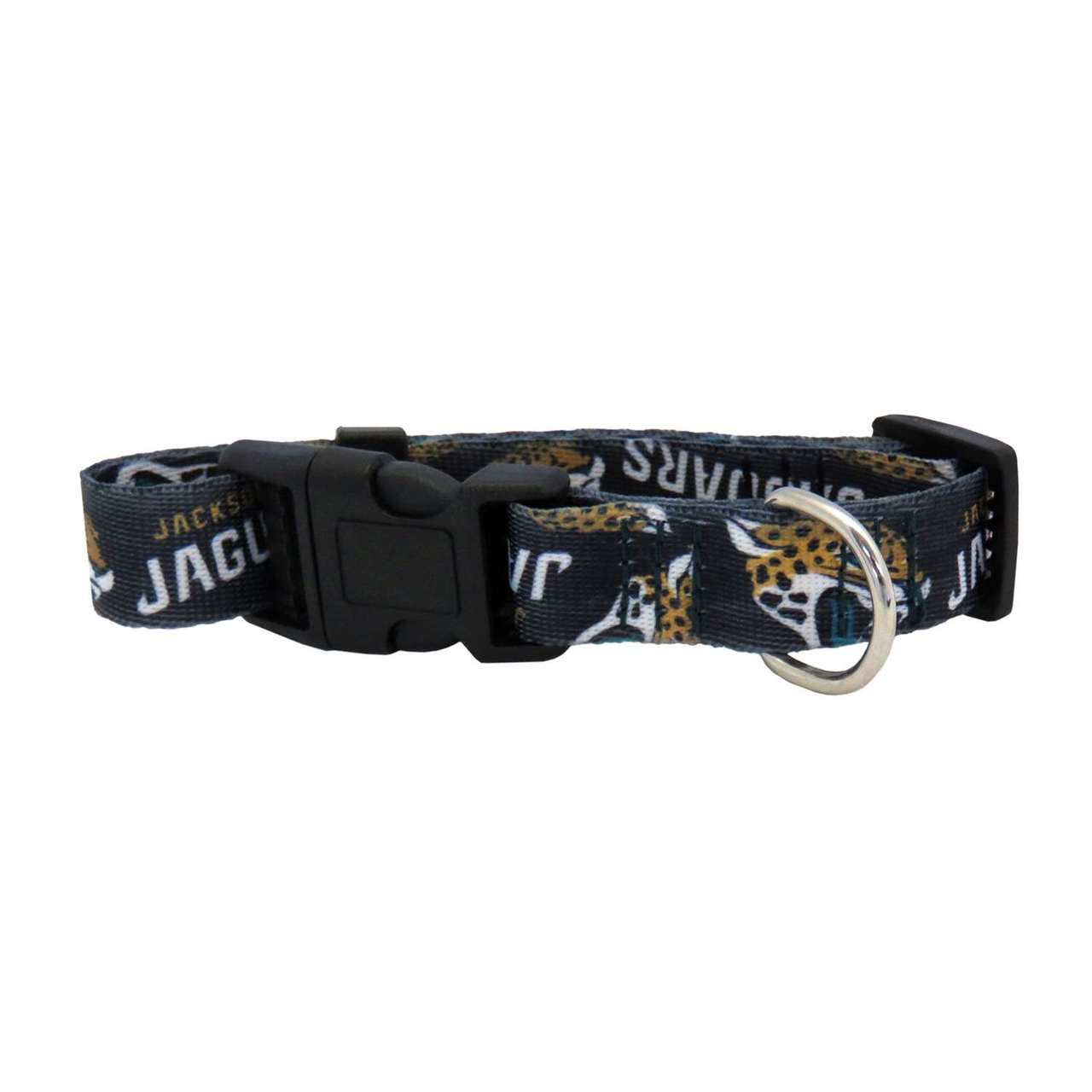 Jacksonville Jaguars Dog Pet Adjustable Nylon Logo Collar 