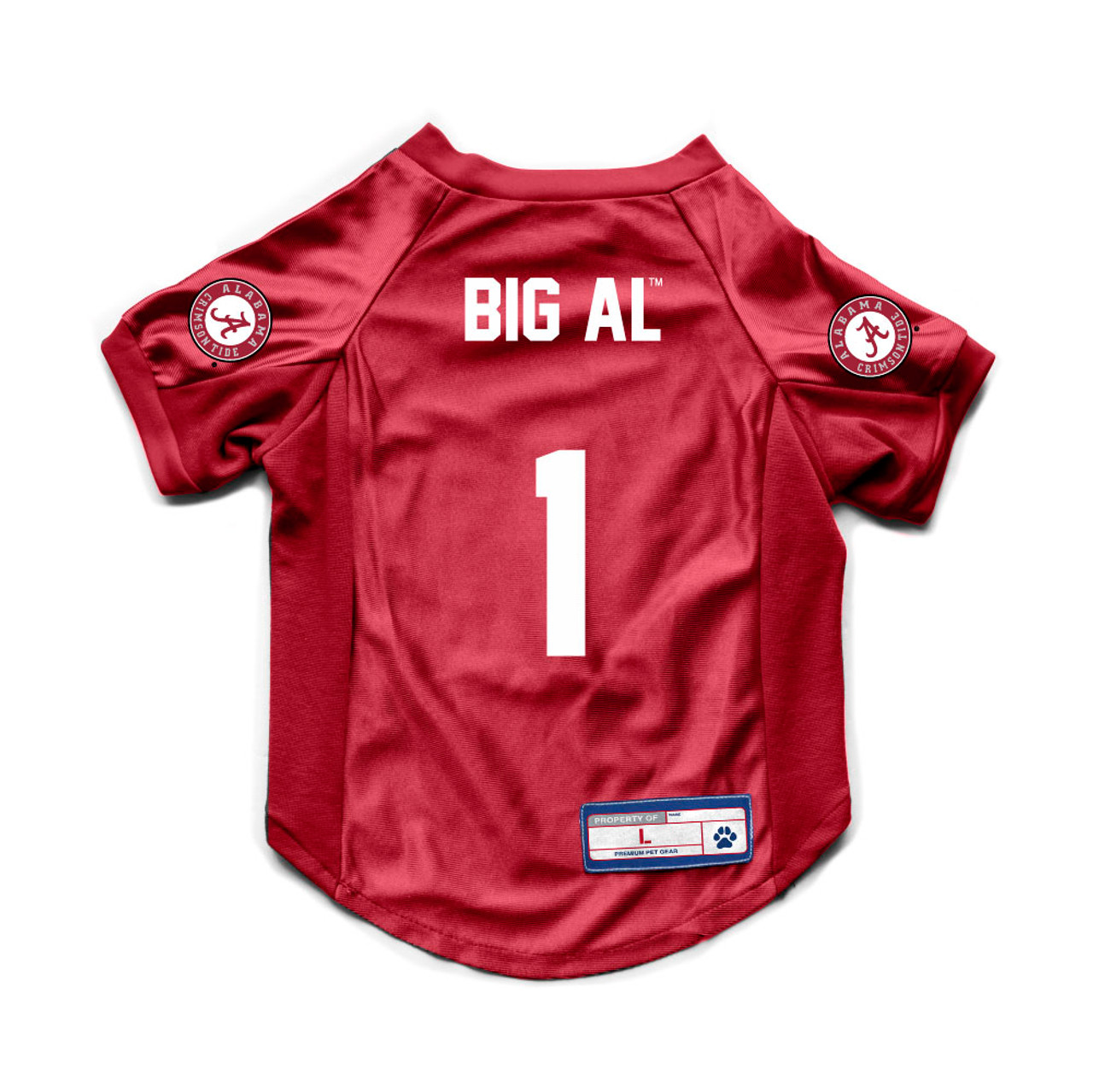 Alabama Crimson Tide Dog Cat Deluxe Stretch Jersey 