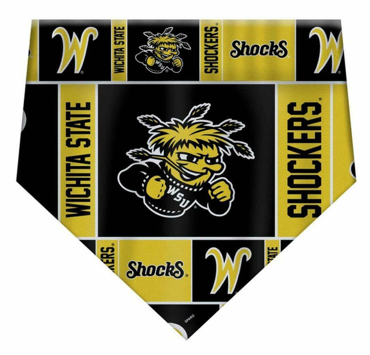 Wichita State Shockers Dog Cat Bandana Premium Over Collar