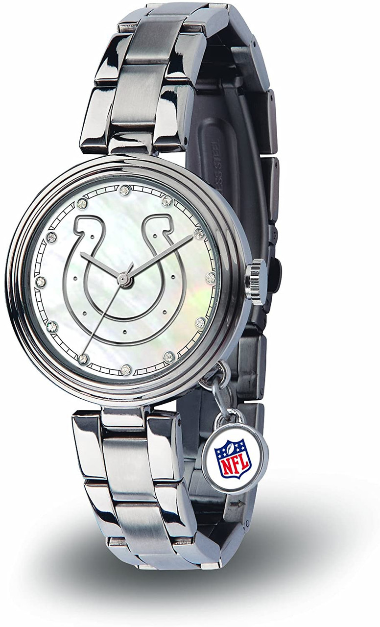 Indianapolis Colts Women's Charm Watch Mother Of Pearl