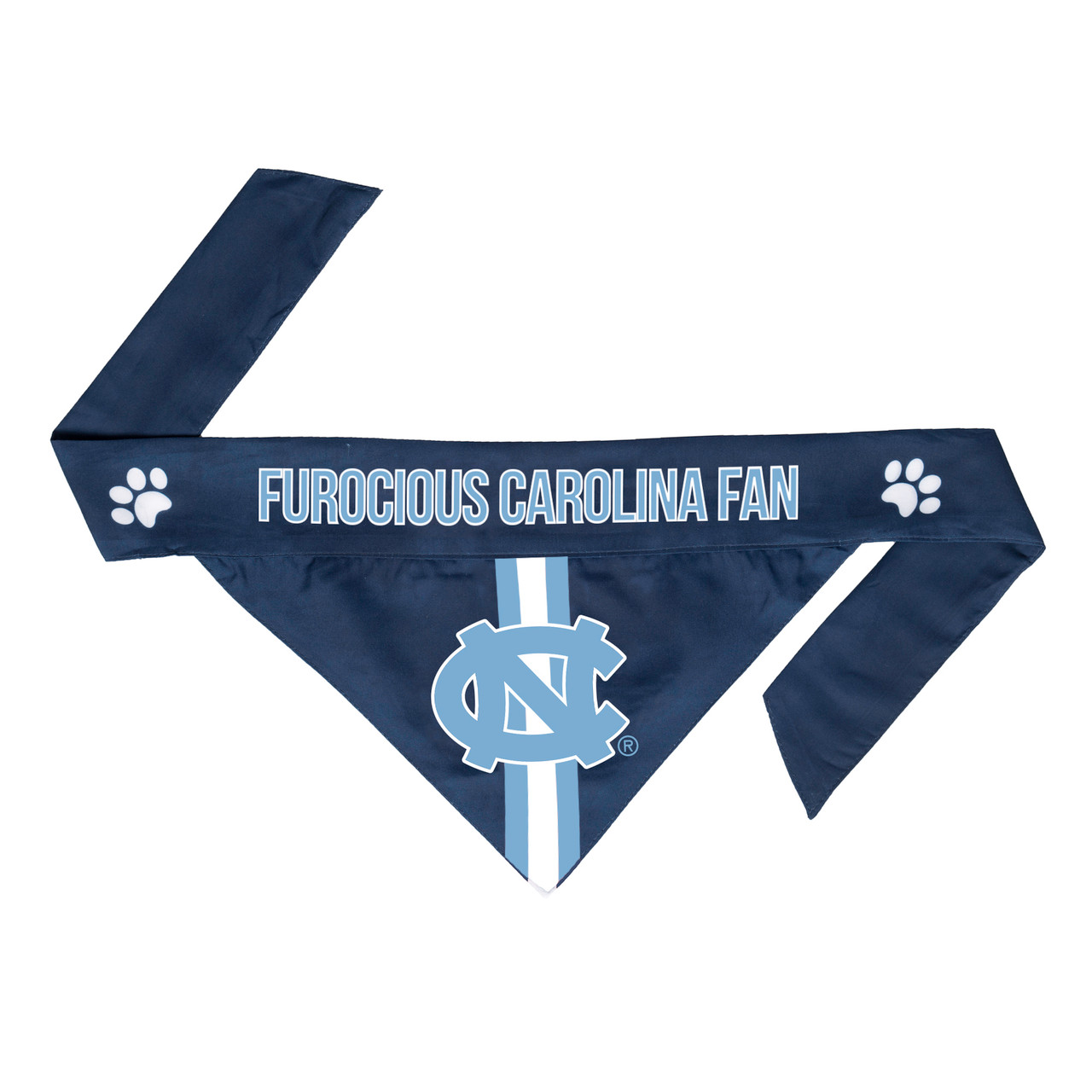 North Carolina Tar Heels Dog Cat Tie Bandana Furocious Fan Reversible