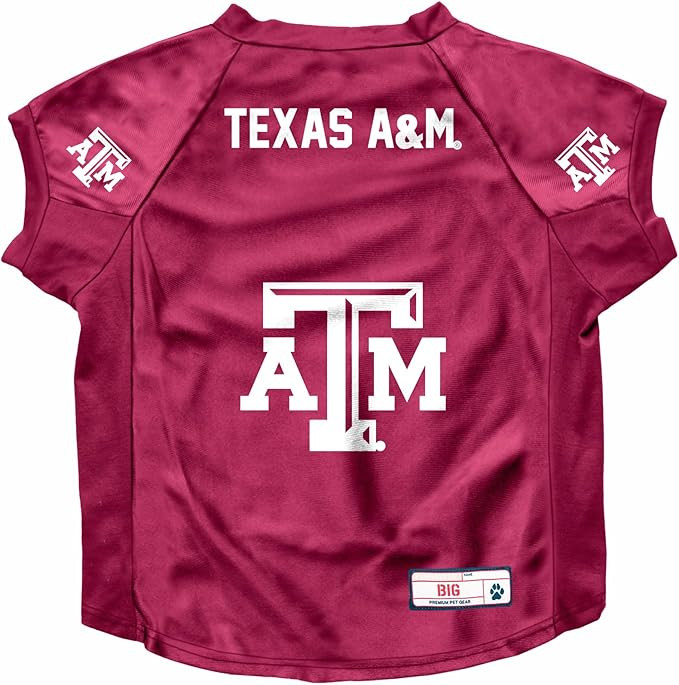 Texas A&M Aggies Dog Deluxe Stretch Jersey Big Dog Size