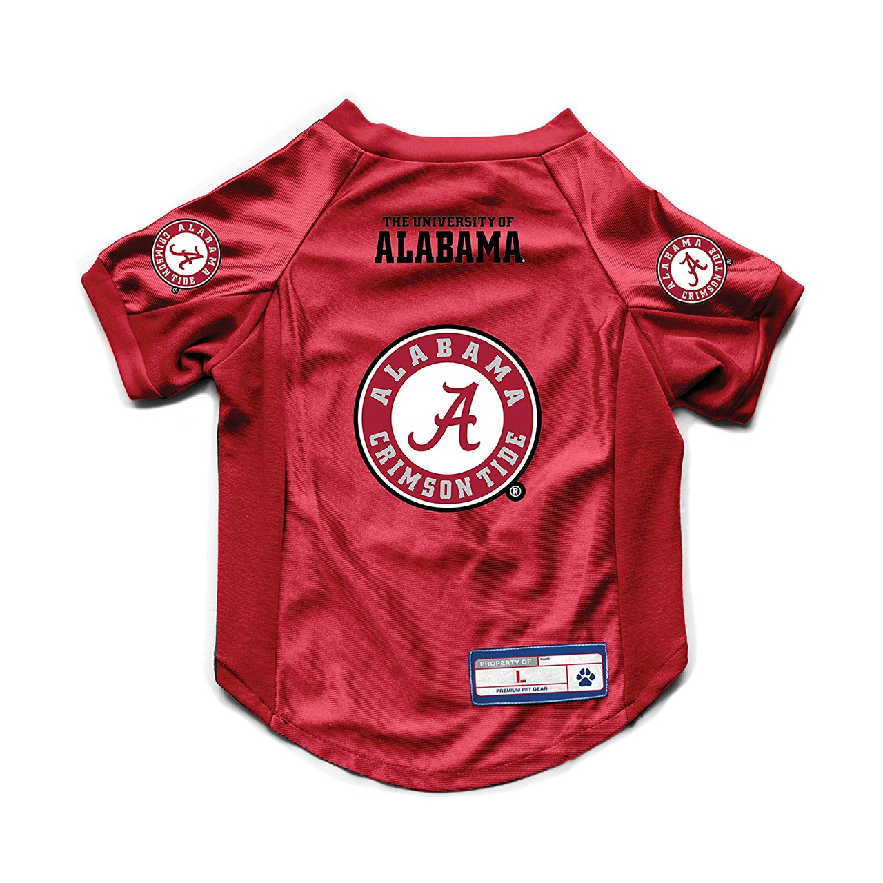 Alabama Crimson Tide Dog Deluxe Stretch Jersey Big Dog Size