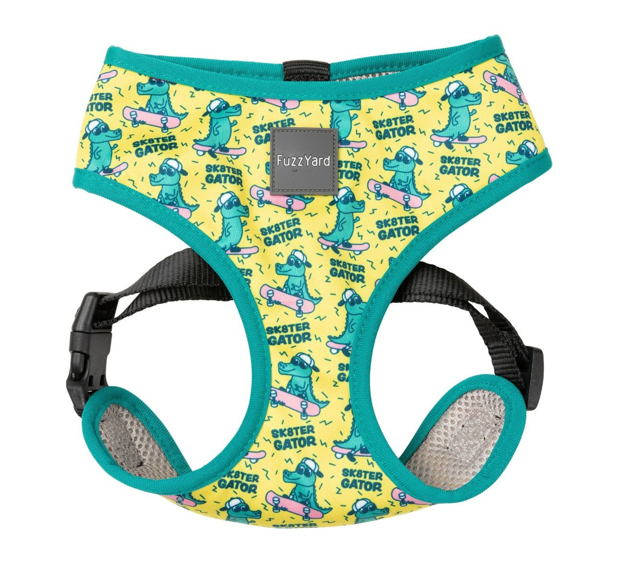 Sk8ter Gator Dog Cat Harness Premium Skateboard Alligator Vest