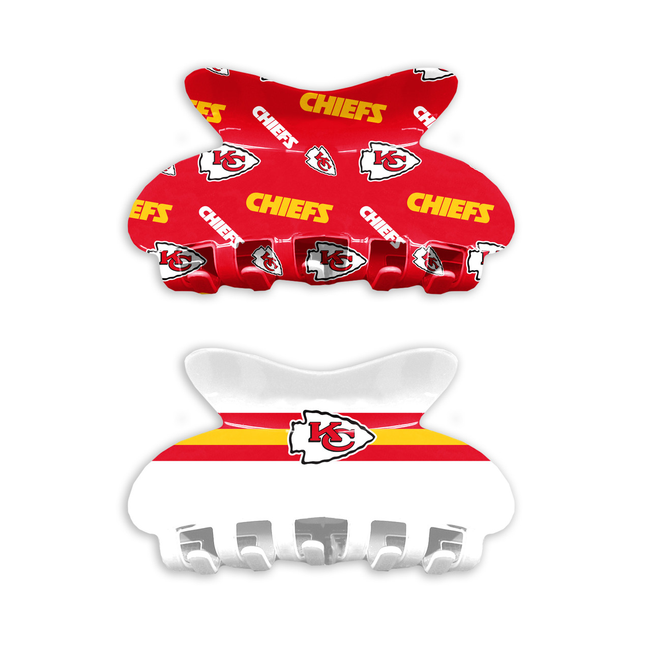 Kansas City Chiefs Hair Claw Clip Set 2 Team Designs