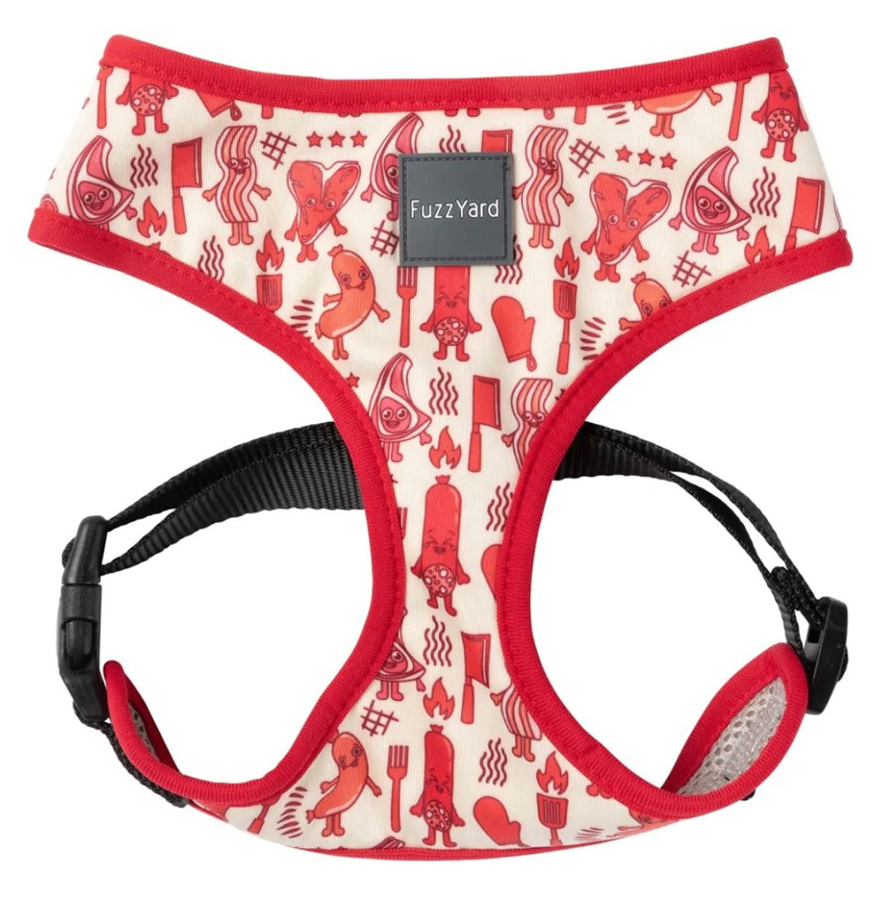 Meat Heads Dog Cat Harness Premium Pepperoni Bacon Steak Vest