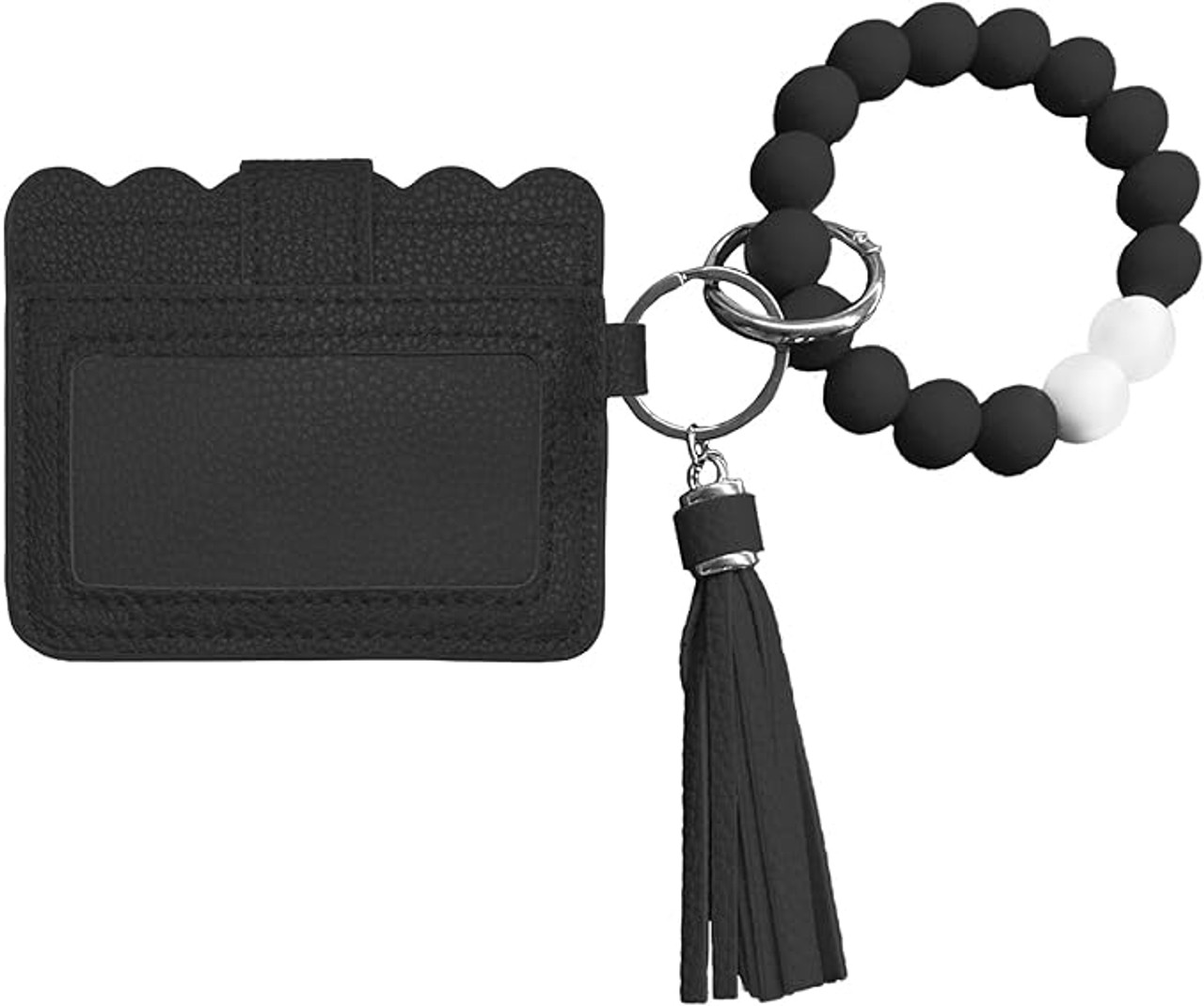 Dallas Stars Bead Bracelet Wallet with ID/Card Slots & Tassel