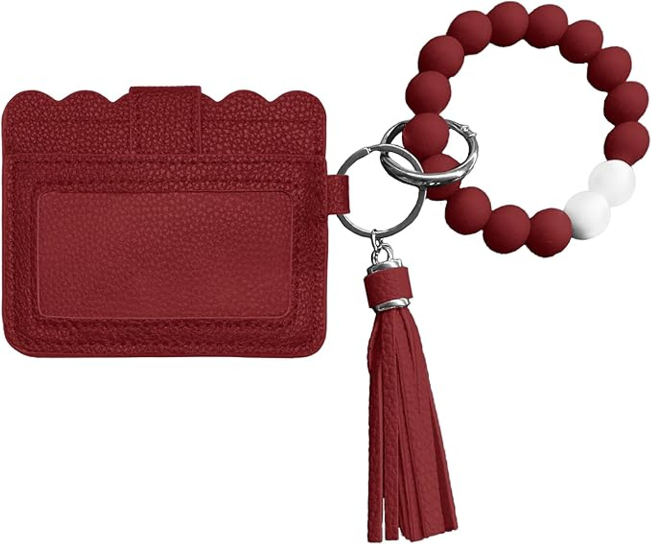 San Francisco 49ers Bead Bracelet Wallet with ID/Card Slots & Tassel