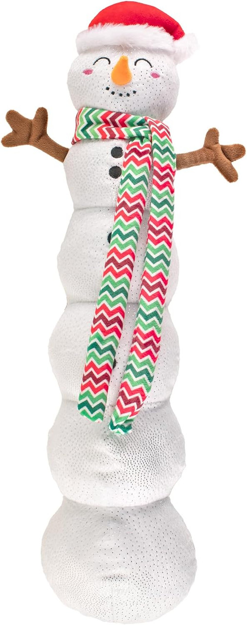 Snowball Party Snowman Dog Toy Large Christmas Plush w/ Squeakers Snowball Party Snowman Dog Toy Large Christmas Plush w/ Squeakers