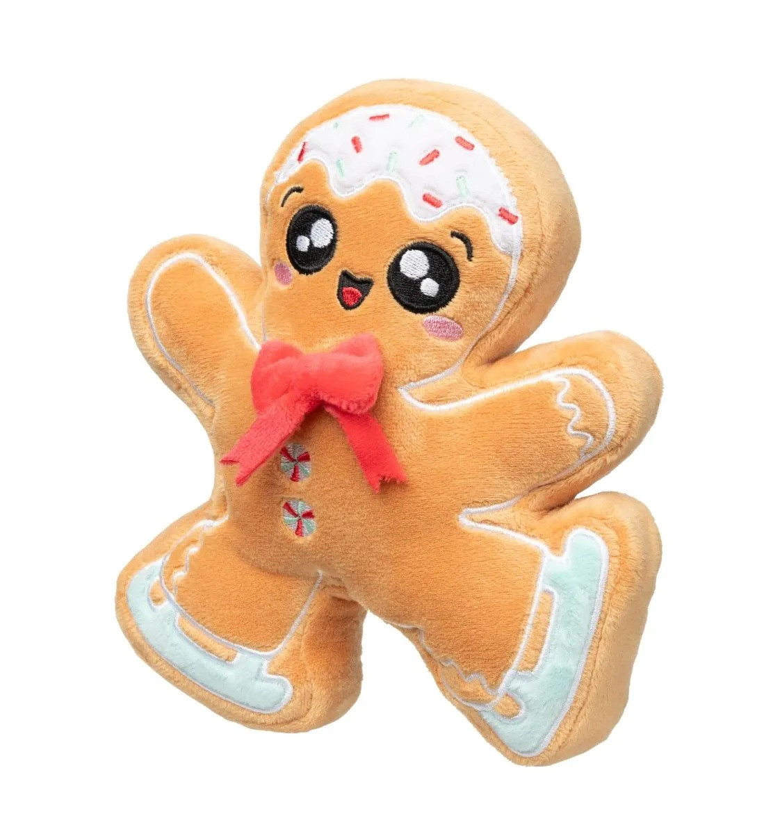 Biscuit Blader Dog Toy Christmas Gingerbread Skater Premium Plush