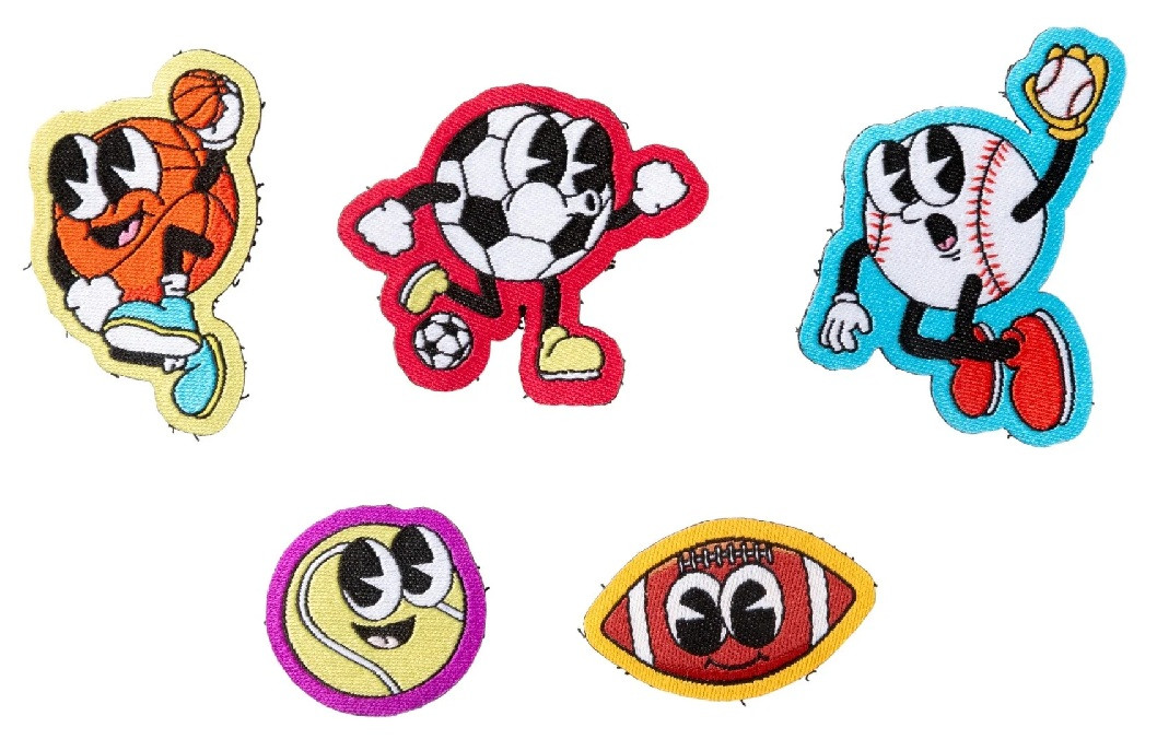 Sports Ball 5pc for Rep It Dog Harness & Accessories Interchangeable Patch