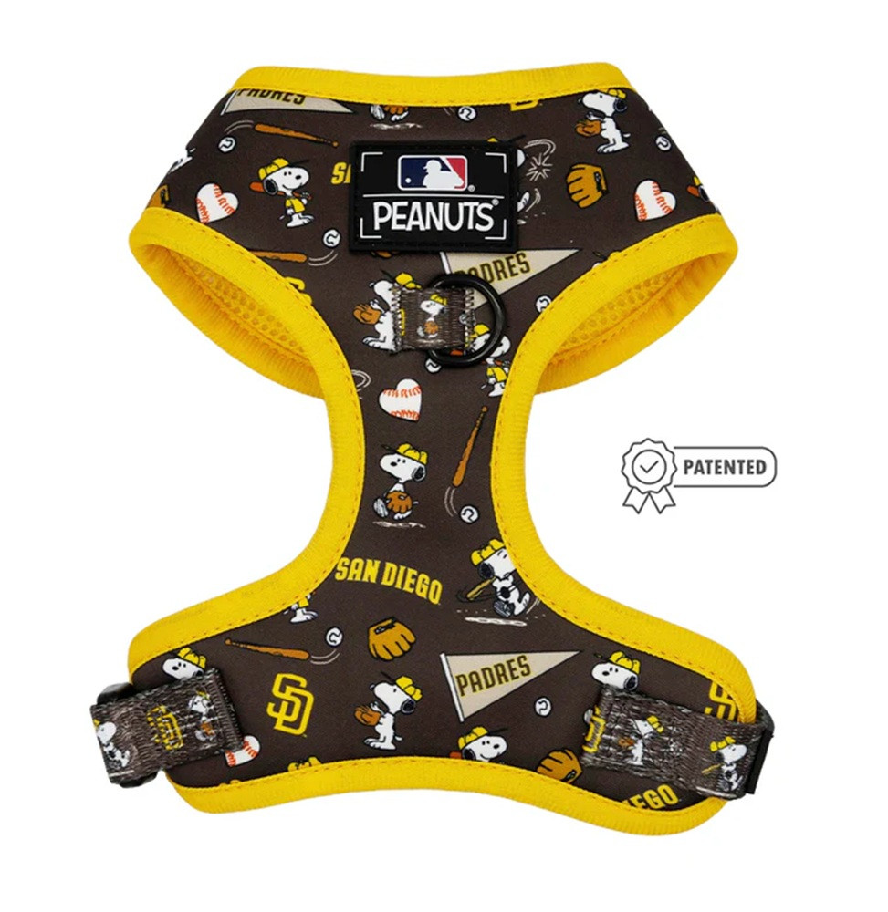 San Diego Padres Dog Harness Snoopy Baseball Premium Adjustable No Pull